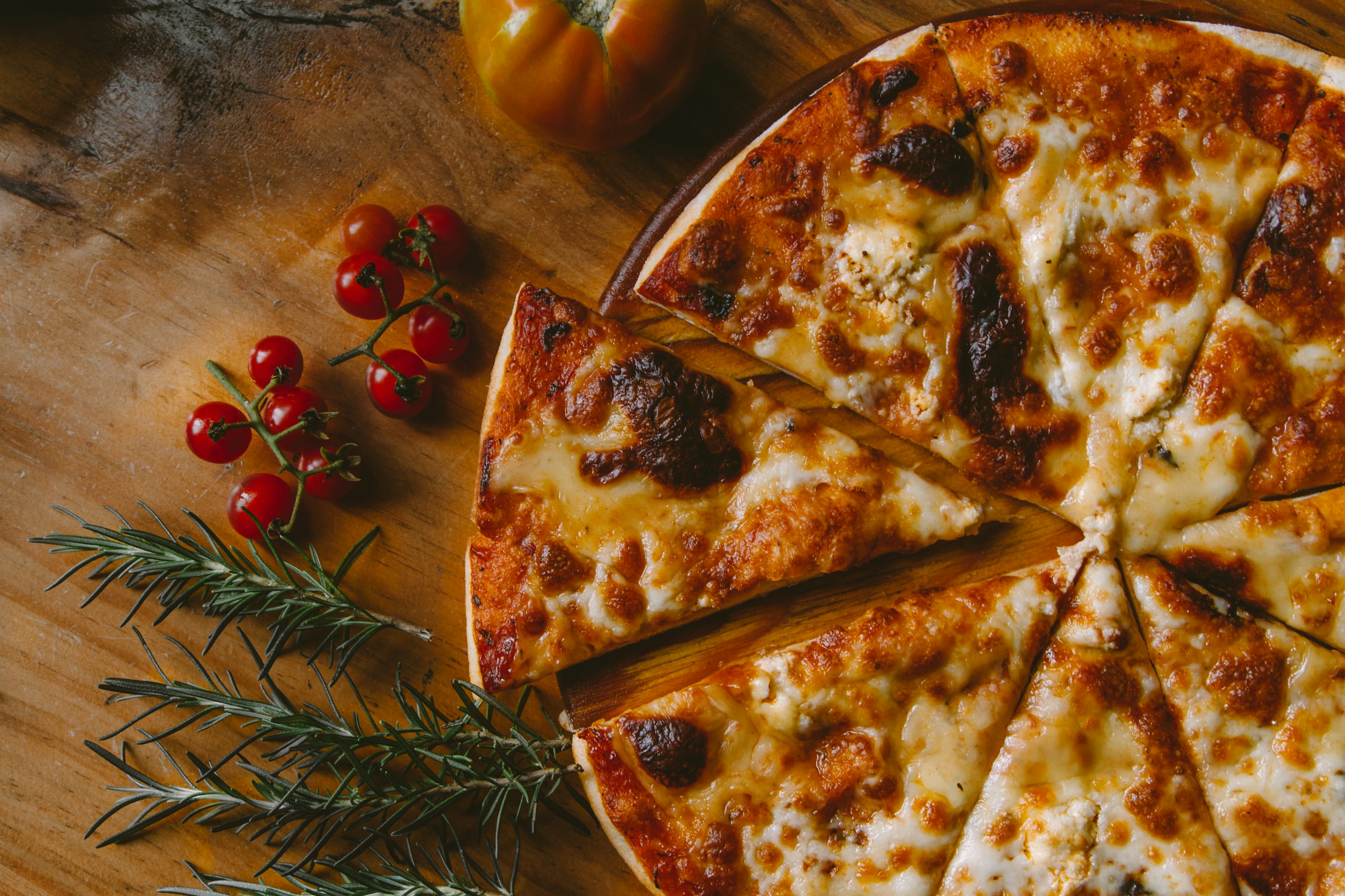 A deliciosa pizza do La Pizza